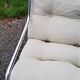 Pair of armchairs from the 70s chrome tubes and cotton canvas