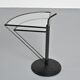 Dardo coffee table in glass and metal by OMA, Italy, circa 1980.