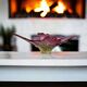 Vintage pink/green murano glass bowl/decor