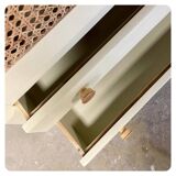 Vintage chest of drawers with 3 drawers and a flap