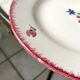 Set of 10 dessert plates badonviller model "dany" years 30-40