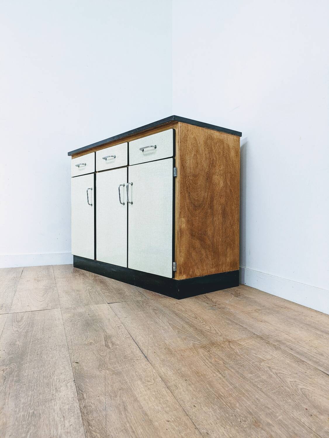 Vintage formica & wood sideboard