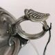 International design pink pewter cellar rat candle holder