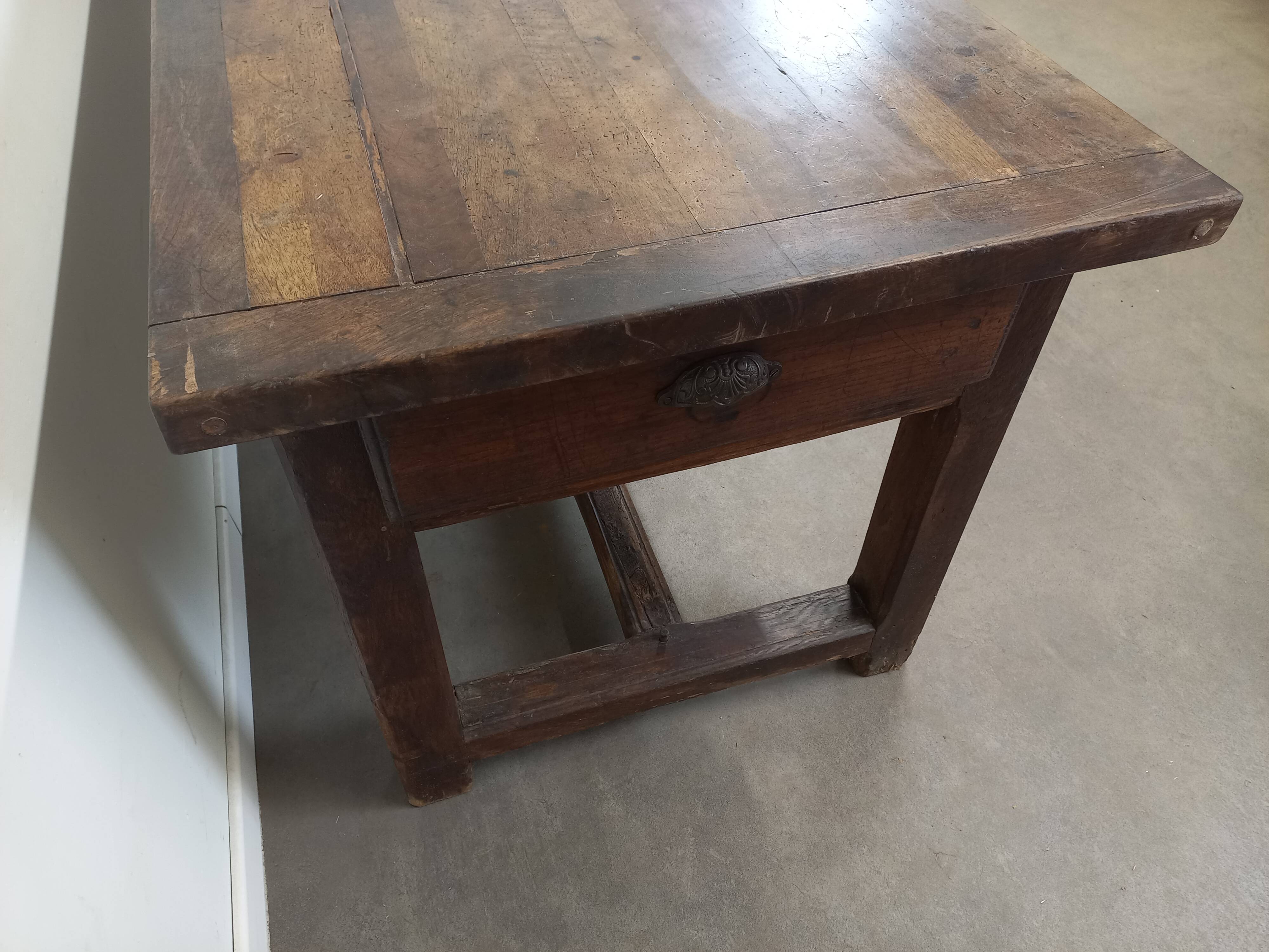 Table de ferme ancienne en chêne
