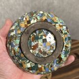 Jean Gerbino in Vallauris: micro mosaic ceramic candy box