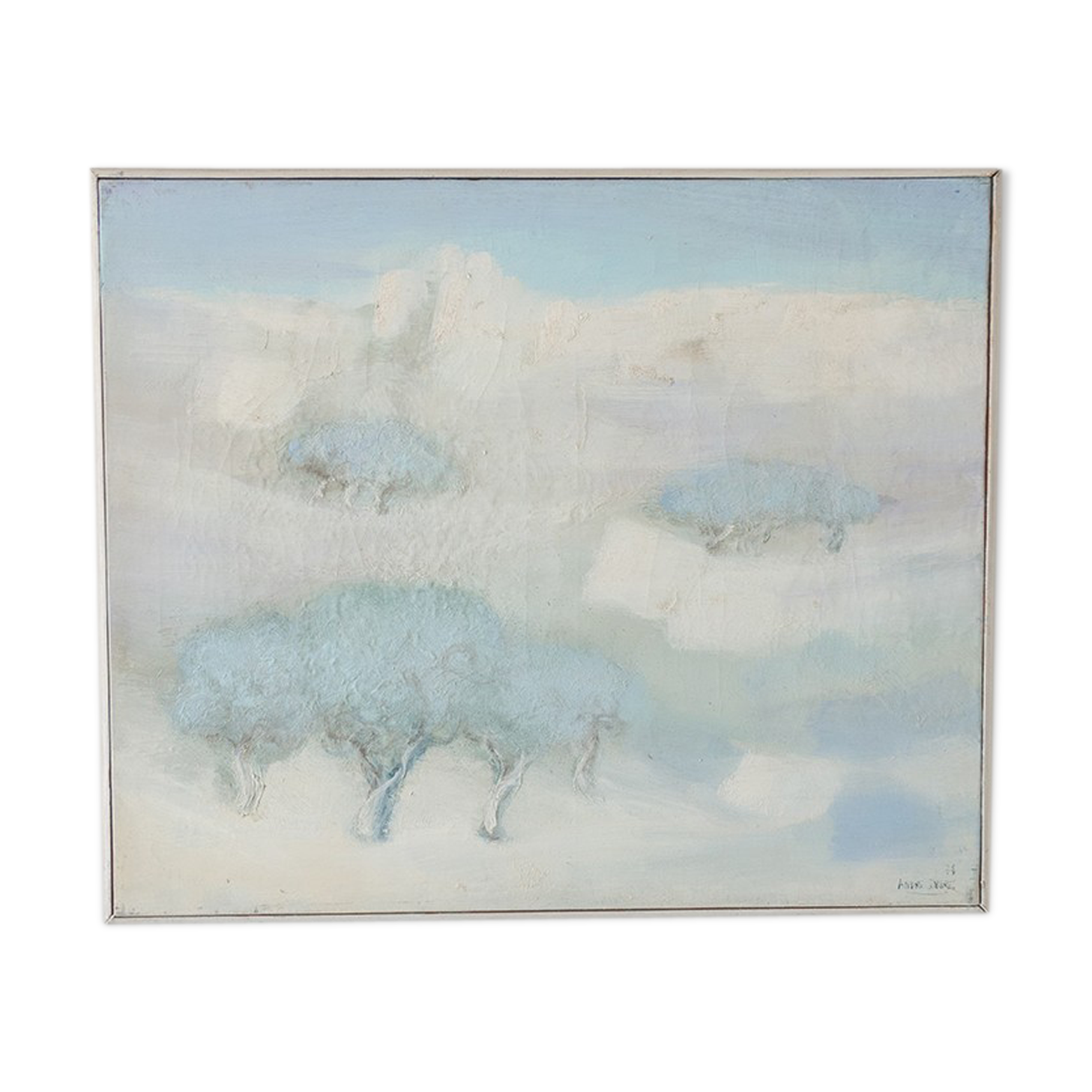 Provençal landscape "the olive trees"