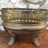 Old brass planter