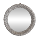 Round wicker mirror, 20th century