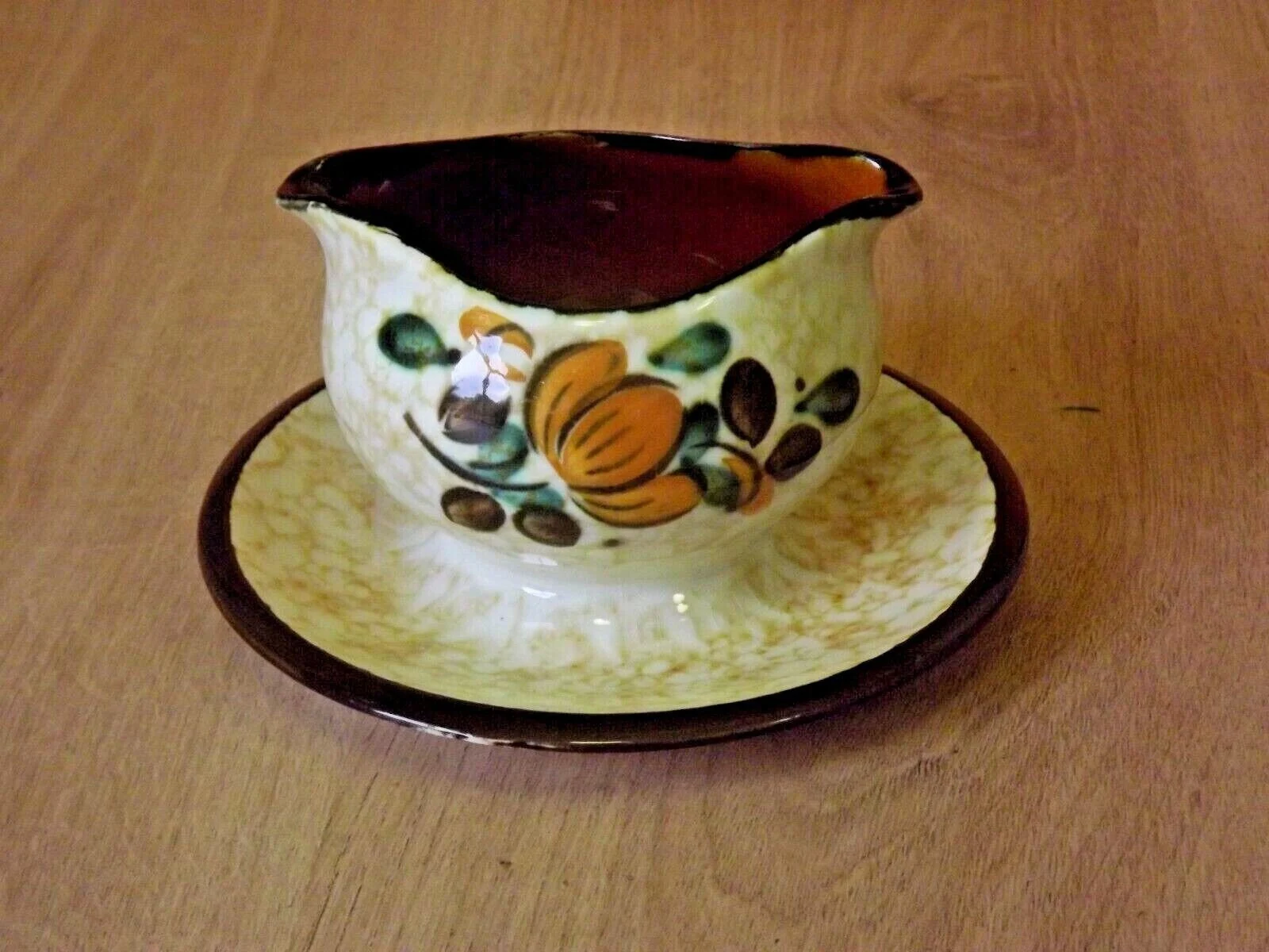 Vintage Boch La Louvière Corfou Collection Sauce/Sauce Boat Fixed Plate