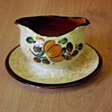 Vintage Boch La Louvière Corfou Collection Sauce/Sauce Boat Fixed Plate