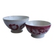 Set of 2 antique ceramic bowls