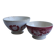 Set of 2 antique ceramic bowls