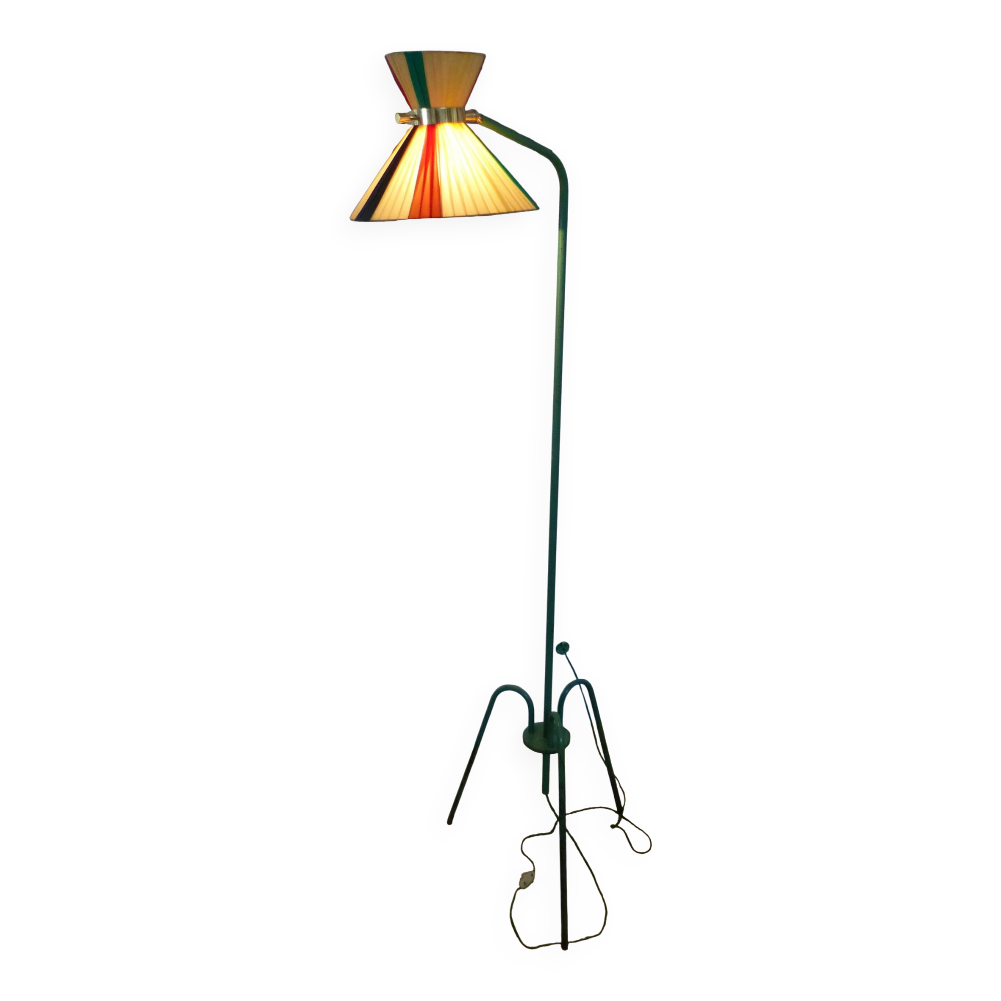 Diabolo floor lamp by maison lunel, 1950s