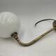 Brass and glass wall light