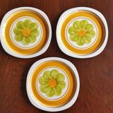3 assiettes "Monaco" Salins