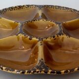 Assiette à huîtres en faïence Gien