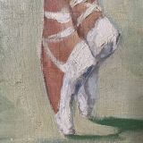 Old painting, portrait of a dancer