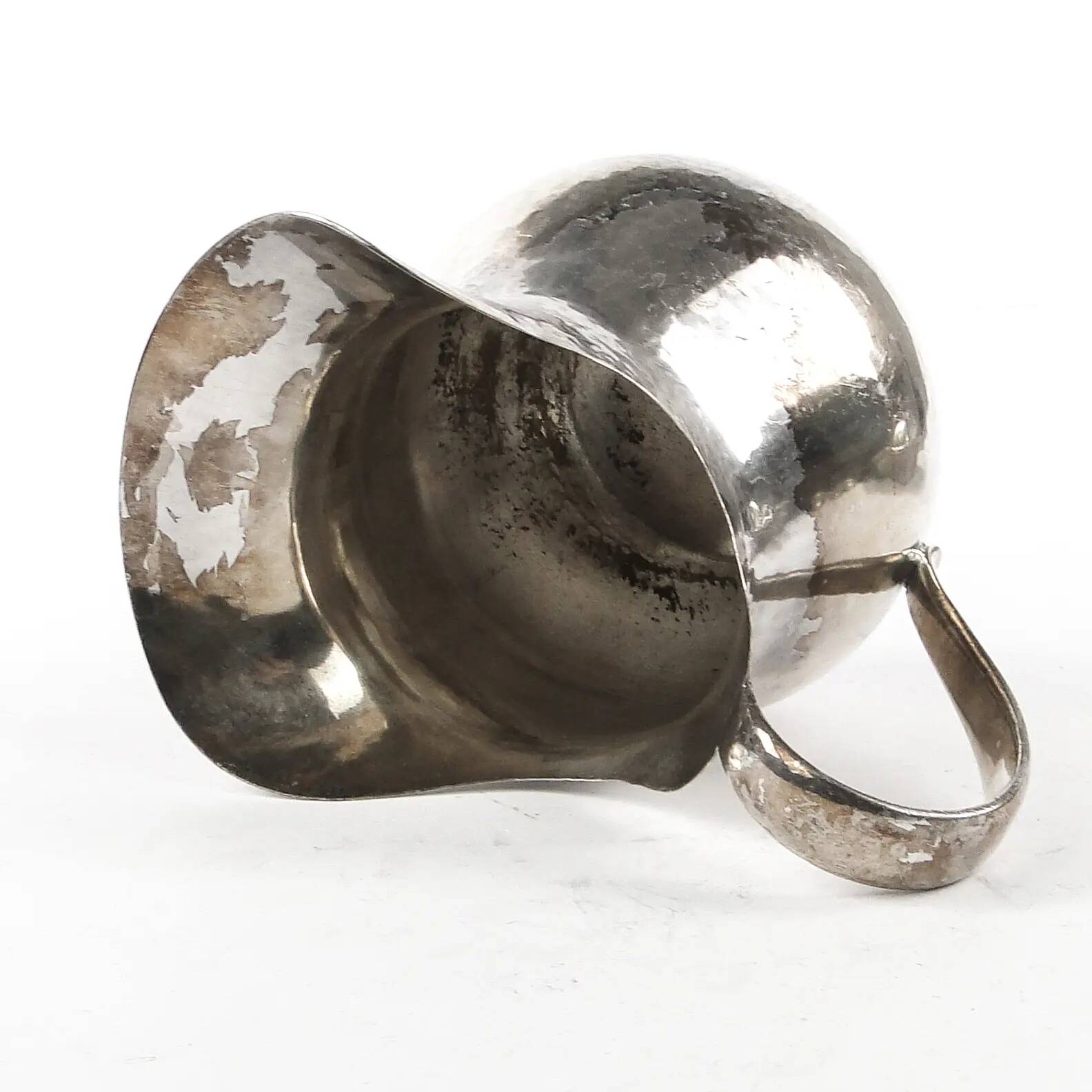 Art Deco creamer, silver-plated brass, Germany, 1950s