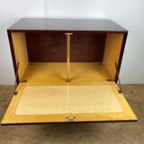Vintage 50s tilting door storage bar cabinet