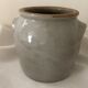 Glazed grey sandstone pot