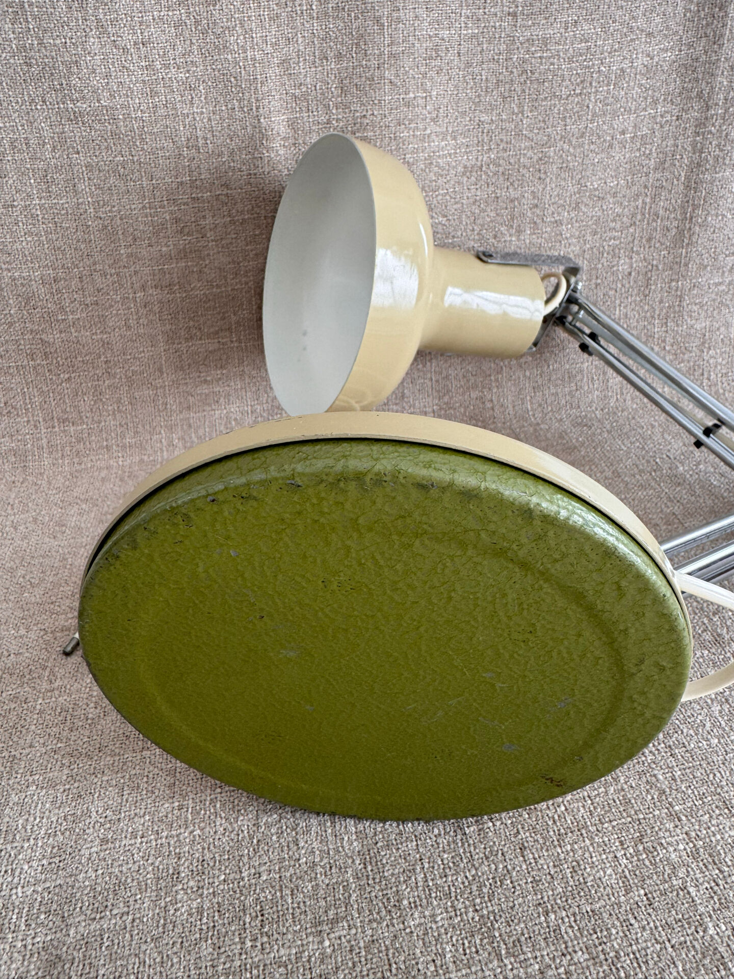 1960s modernist articulated desk lamp in metal