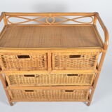 Commode en rotin
