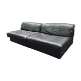De sede pair of leather armchair