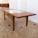 Gplan teak and glass coffee table
