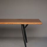 Mid-Century Large Pirkka Dining Table by Ilmari Tapiovaara for Laukaan Puu