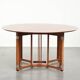 Round vintage Art Deco design dining table  for 4 people