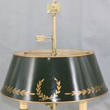 Empire style solid bronze hot water bottle lamp