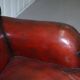 Restored leather canapé in Howard & Son style