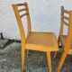 Set of 3 bistrot chairs 1950
