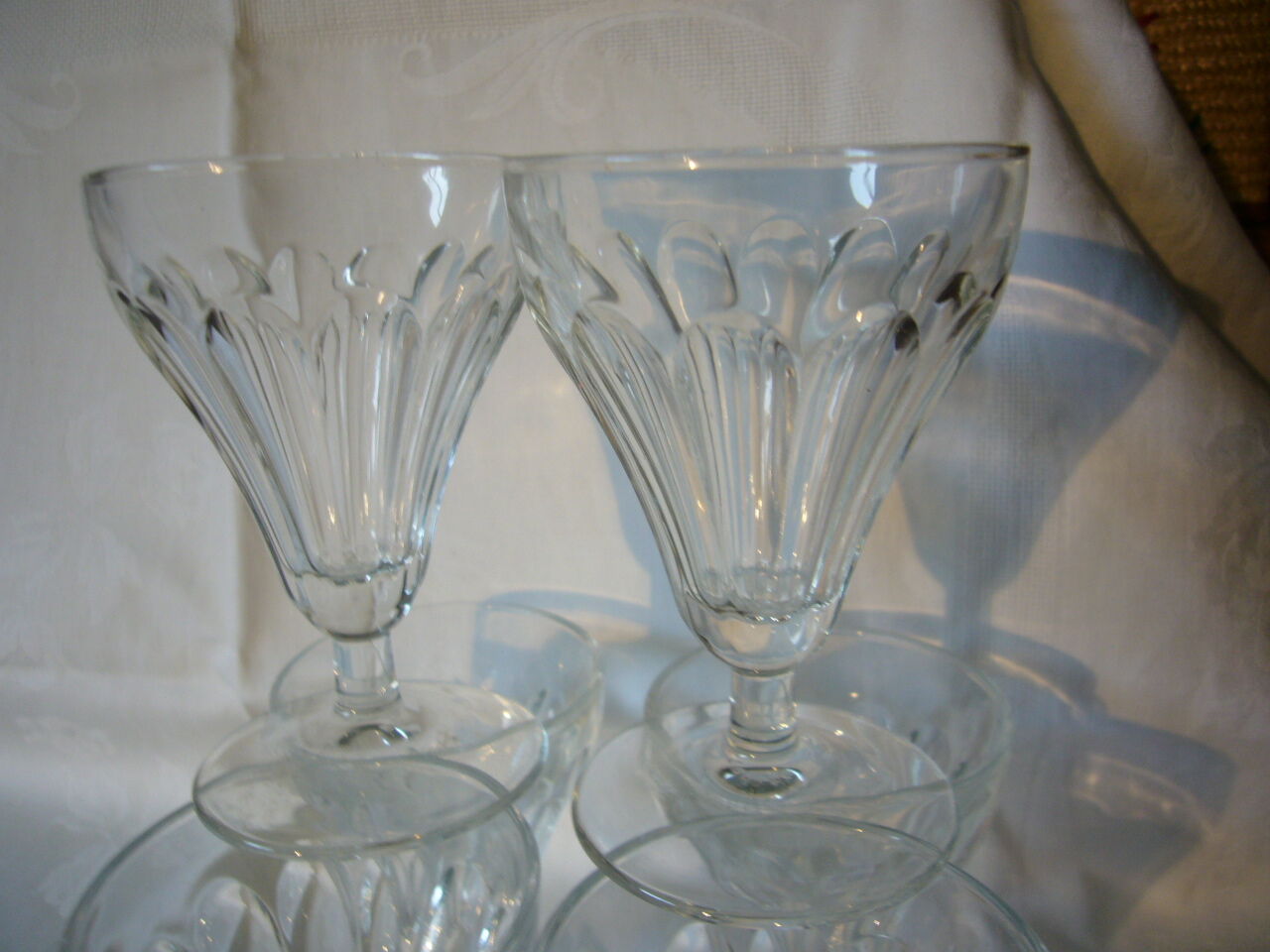 Lot of 6 crystal glasses