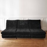 70s velvet and feather modular sofa