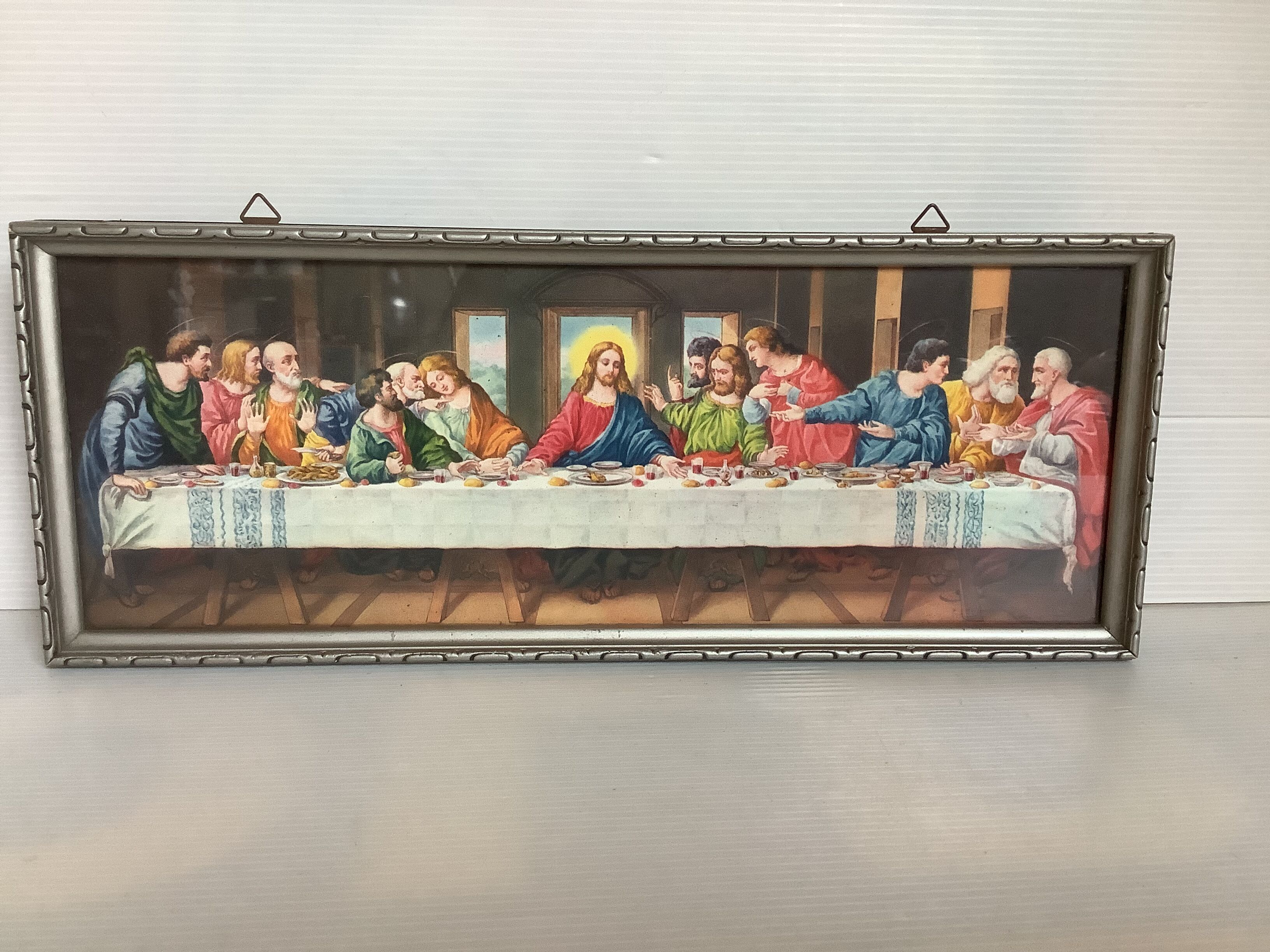 Ancient religious setting JC and the 12 apostles the last supper
