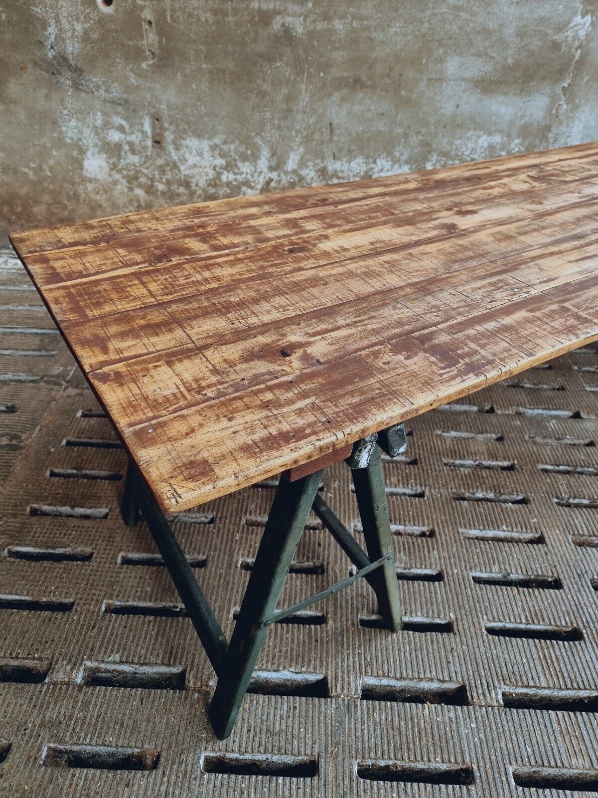 Old table trestle table garden table or dining table