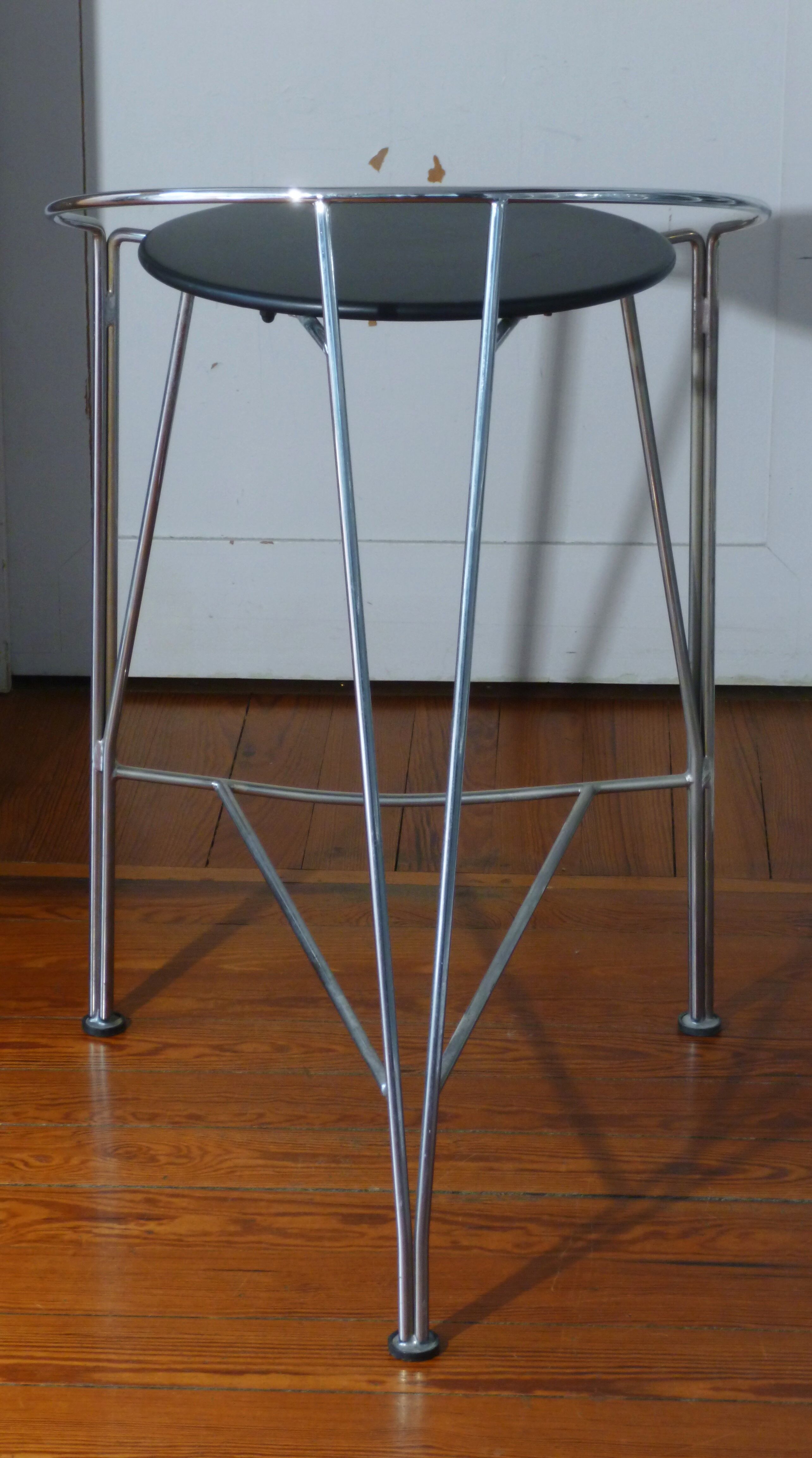 Pair of stools, Pascal Mourgue, model "Lune d'argent", 80s