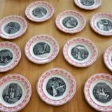 12 stage plates, wedding