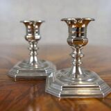 20th-Century Metal Candlesticks, 1950s, Set of 2
