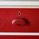 Vintage lacquered wood chest of drawers