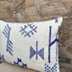 Handmade cushion cover in Berber wool: Moroccan Kilim cushion