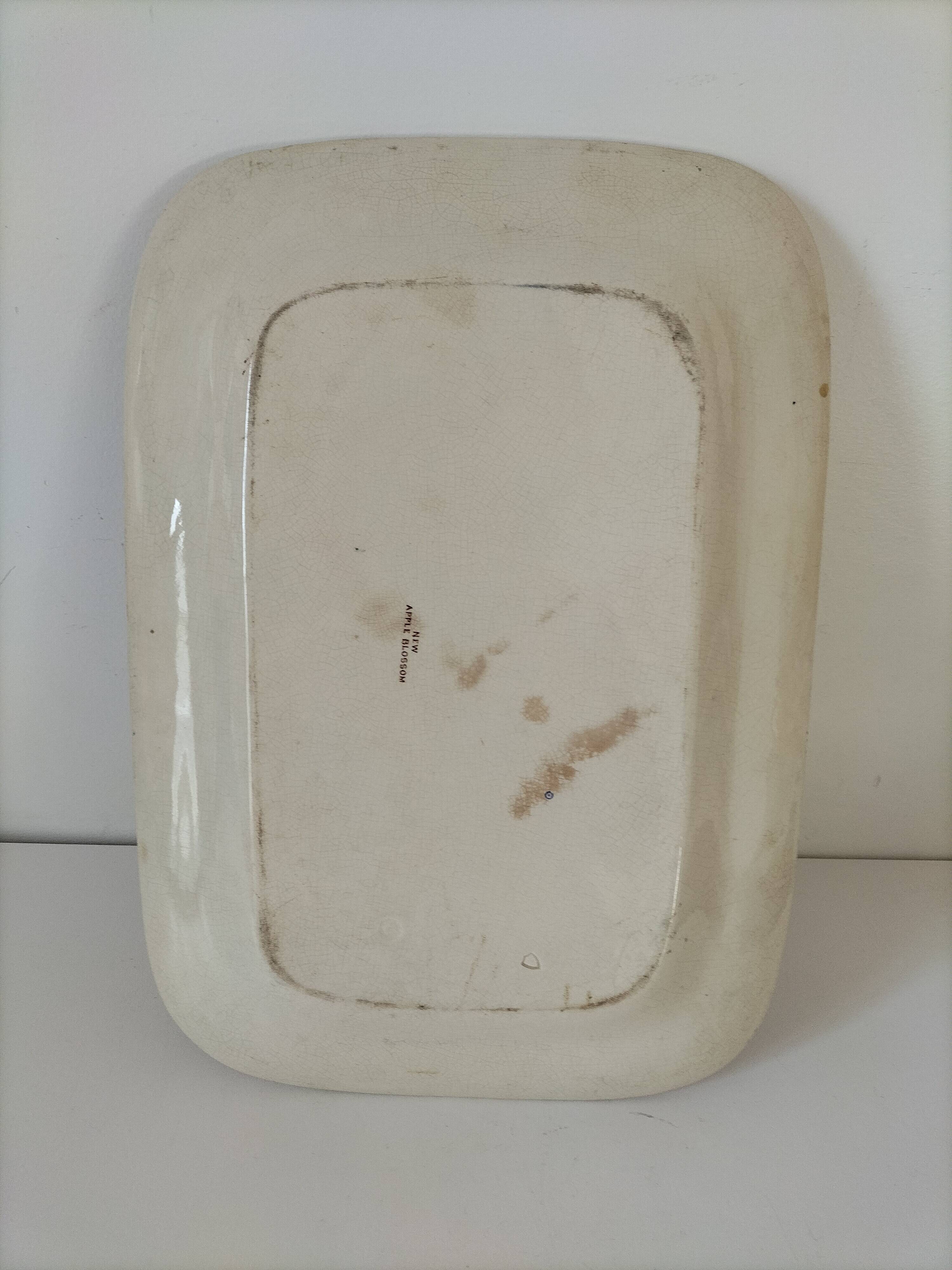 New Apple Blossom rectangular antique dish