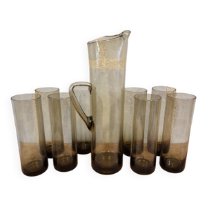 Service 9 Pieces à Orangeade - verre