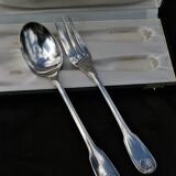 Christofle serving cutlery (fork / spoon) vendôme shell