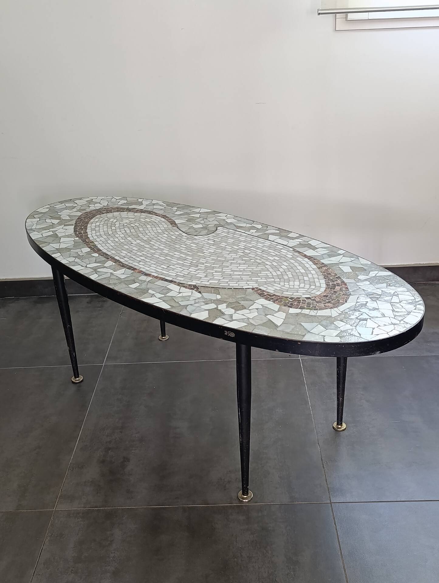 Table basse vintage mosaïque