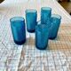 Verres bleu vintage