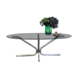 Vintage coffee table smoked glass