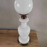 Mushroom lamp blown glass opaline