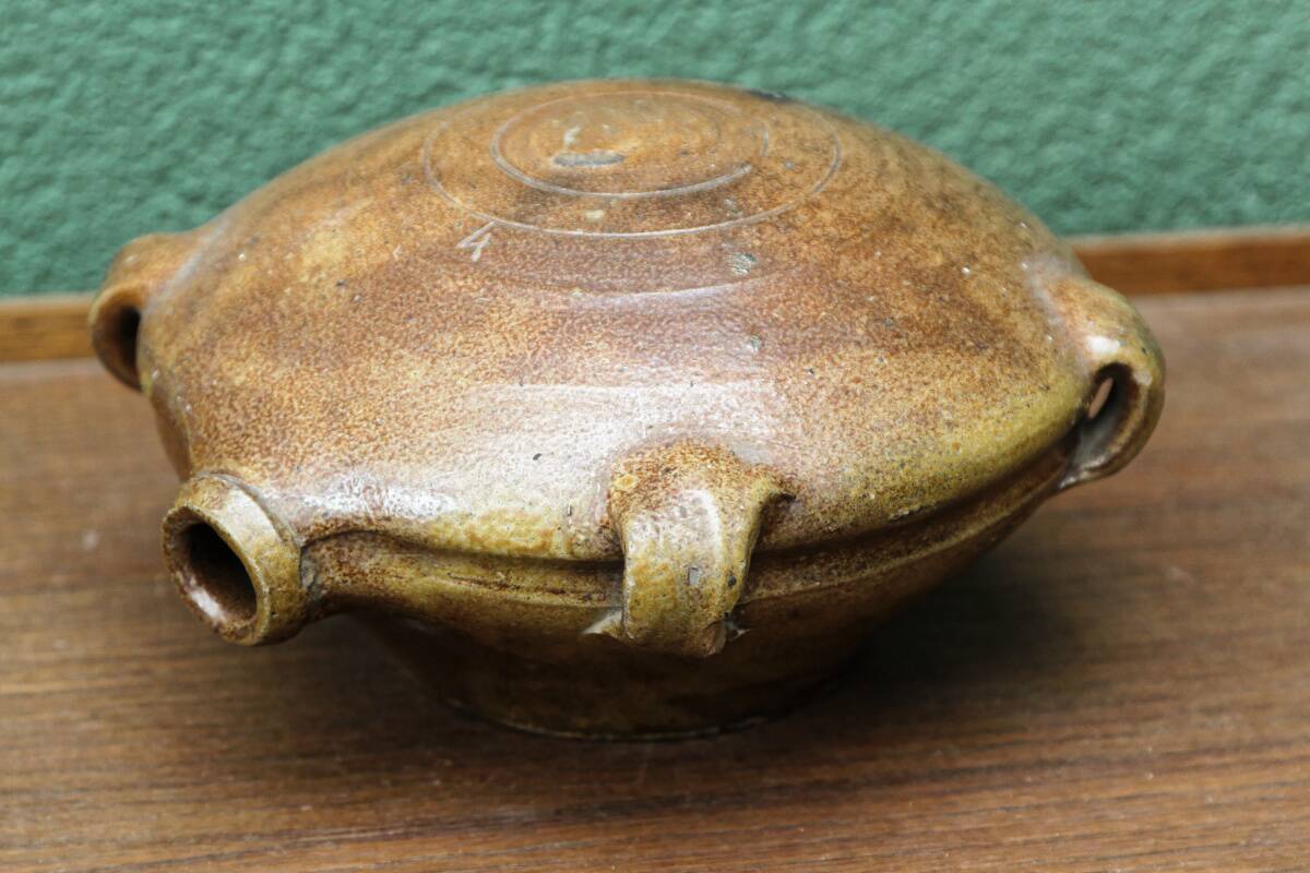 Stoneware gourd toad